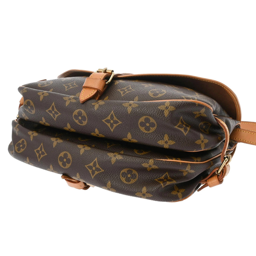LOUIS VUITTON Monogram Saumur Brown Canvas Shoulder Bag - Picture 6 of 11